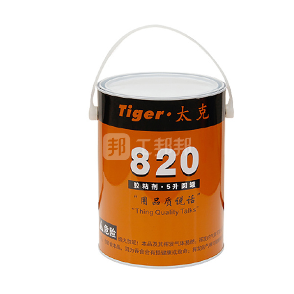 tiger/太克 橡塑专用胶 820黑胶 5l/3.5k 1桶