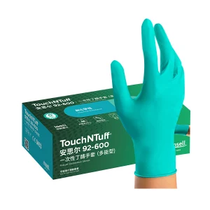 ANSELL/安思尔 TouchNTuff一次性丁腈手套 92-600 L 无粉 1盒