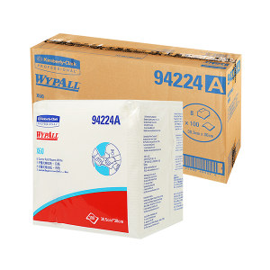 KIMBERLY-CLARK/金佰利 WYPALL*劲拭*X60折叠式全能型擦拭布 94224A 白色 30.5*30cm Hydroknit(木浆+聚丙烯) 1箱