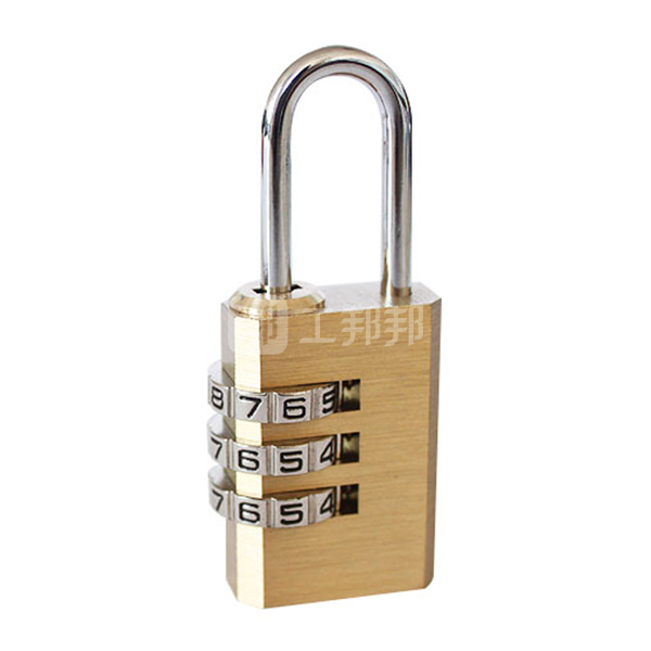 sanhuan/三环 黄铜密码锁 t123(c09) 不通开 三环黄铜锁体 三位密码