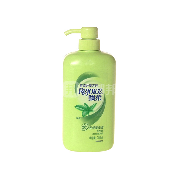 rejoice飘柔家庭护理绿茶长效清爽去油洗发露6903148108314750ml1瓶