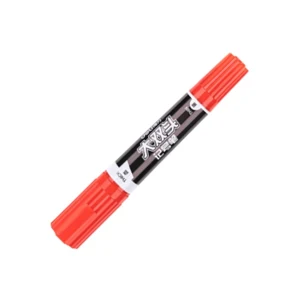 DELI/得力 大双头记号笔 S555 1.5/6.0mm 红色 1支