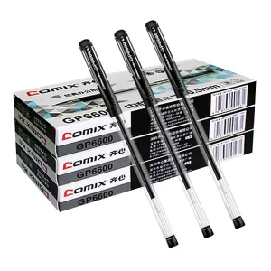 COMIX/齐心 经典办公用中性笔 GP6600 0.5mm 黑色 1支