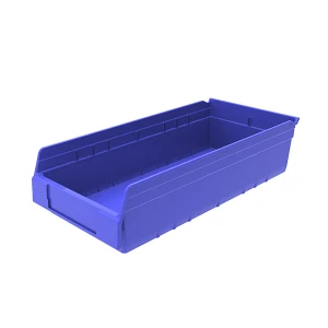 ANWENYING/安稳盈 精益物料盒 TK6315_蓝色 600×300×150mm(580×277×88mm) 蓝色 含透明牌 不含分隔板 1个