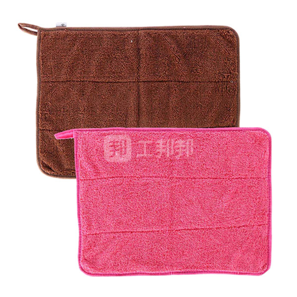 MINYIN/敏胤 超细纤维珊瑚绒多功能清洁巾 M304 2条装 300×400mm 彩色 1袋