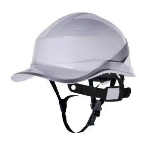 DELTA/代尔塔 DIAMOND5系列ABS绝缘安全帽 102018 白色(BC) 8点式织物内衬 含下颏带 1顶